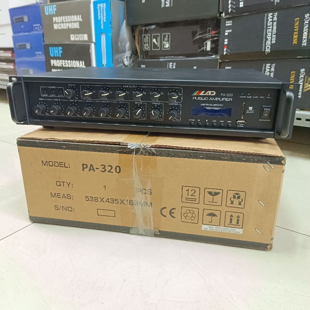 Amplifier Toa PA 320 LAD 320 watt / Amplifier Toa LAD PA320 Bluetooth Radio