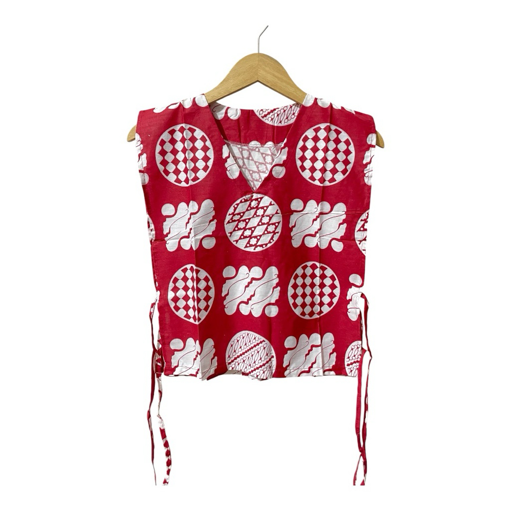 ROMPI/VEST BATIK EDISI MERAH PUTIH