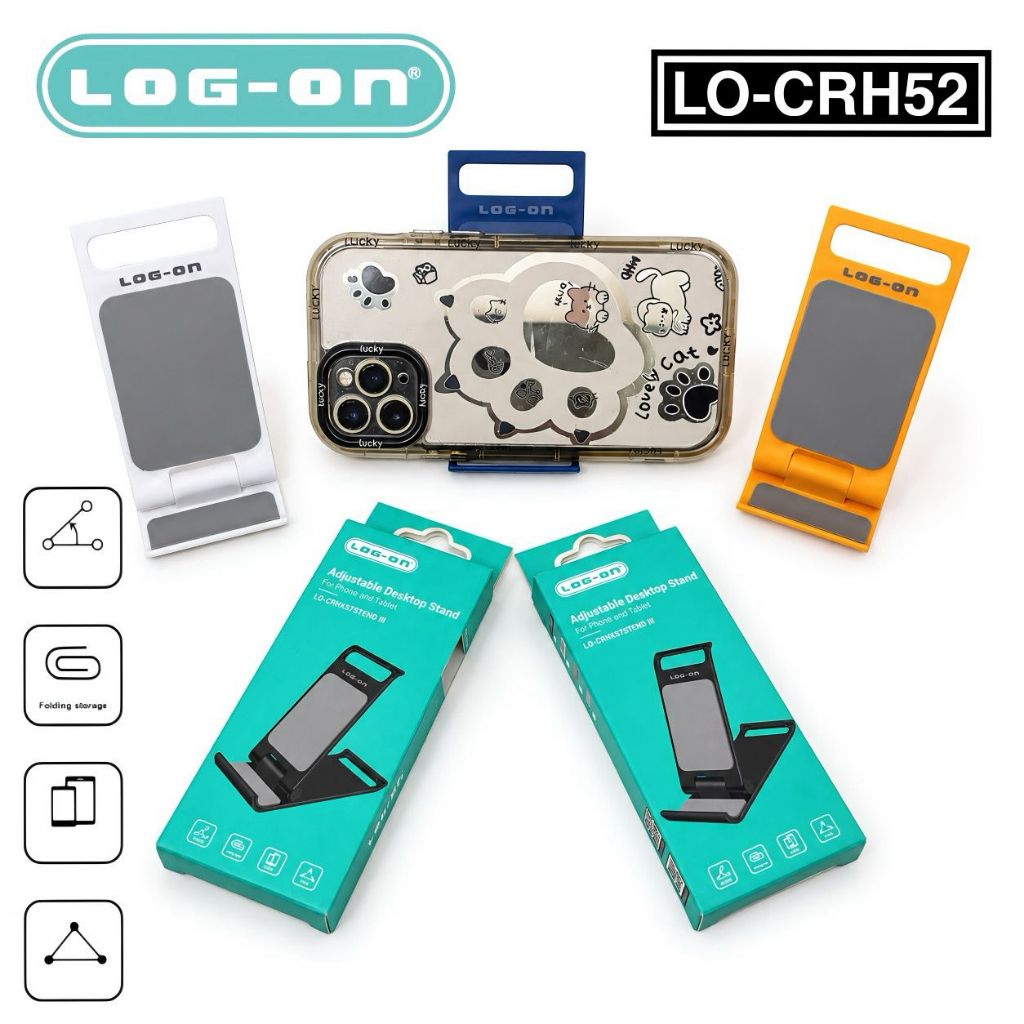 Log on - CRH52 STEND III Holder HP / Stand HP / Dudukan Handphone meja Murah Berkualitas Kokoh Plast