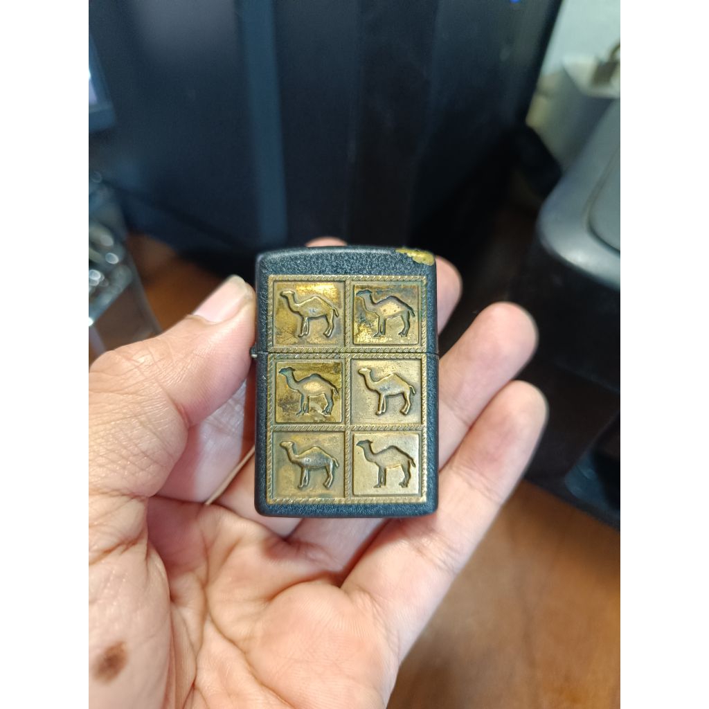 Zippo Camel Herd Black Crackle 1994 Used
