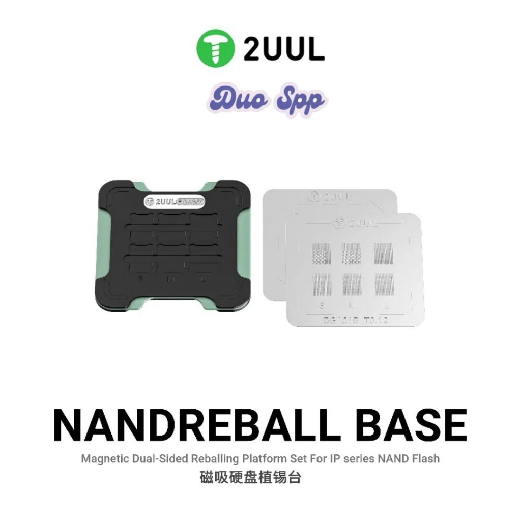 2UUL BH16 - NANDREBALL BASE MAGNET 2 SISI REBALLING PLATFORM UNTUK NAND FLASH