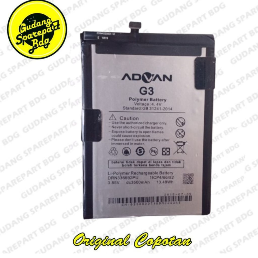 Baterai Advan G3 3500mAh Second Copotan