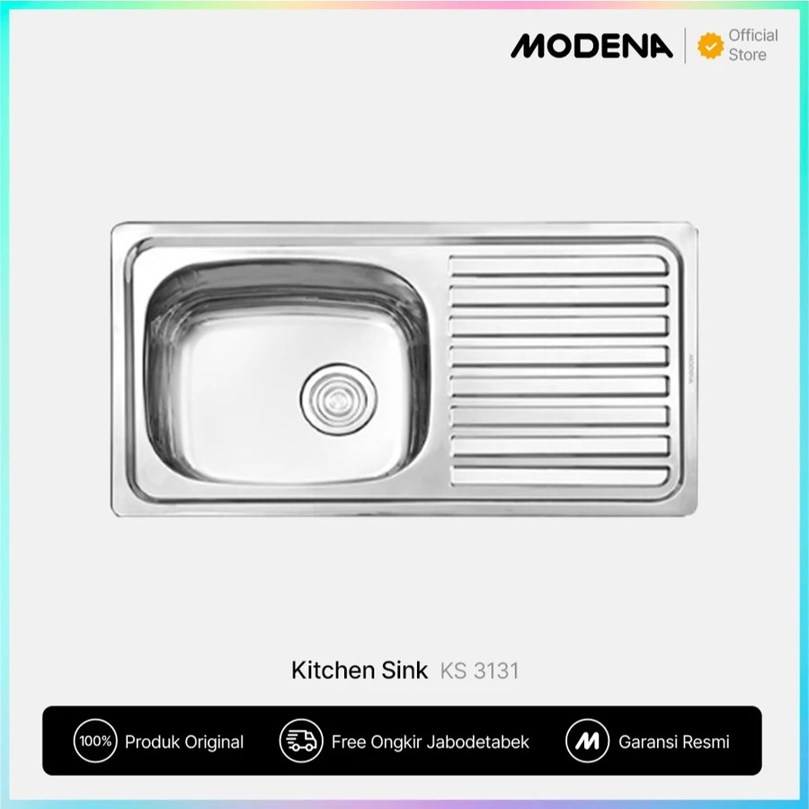 MODENA Kitchen Sink - KS 3131 / Bak Cuci Piring Stainless Steel MODENA KS 3131