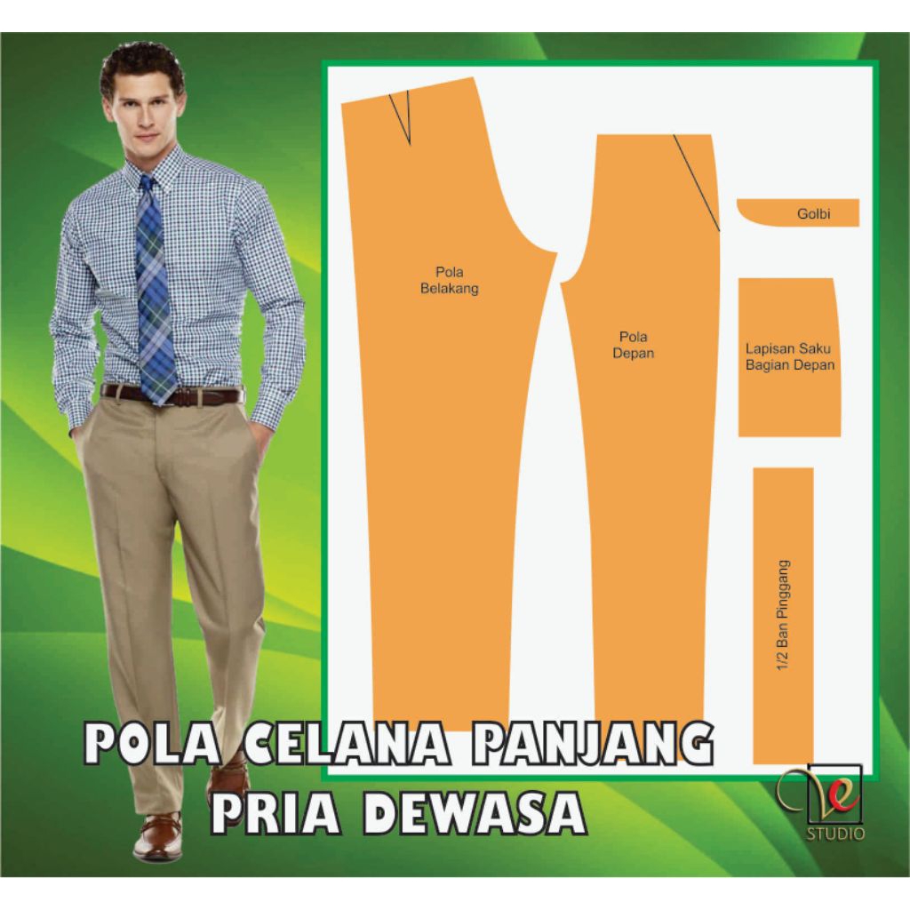 Pola Celana Panjang Pria