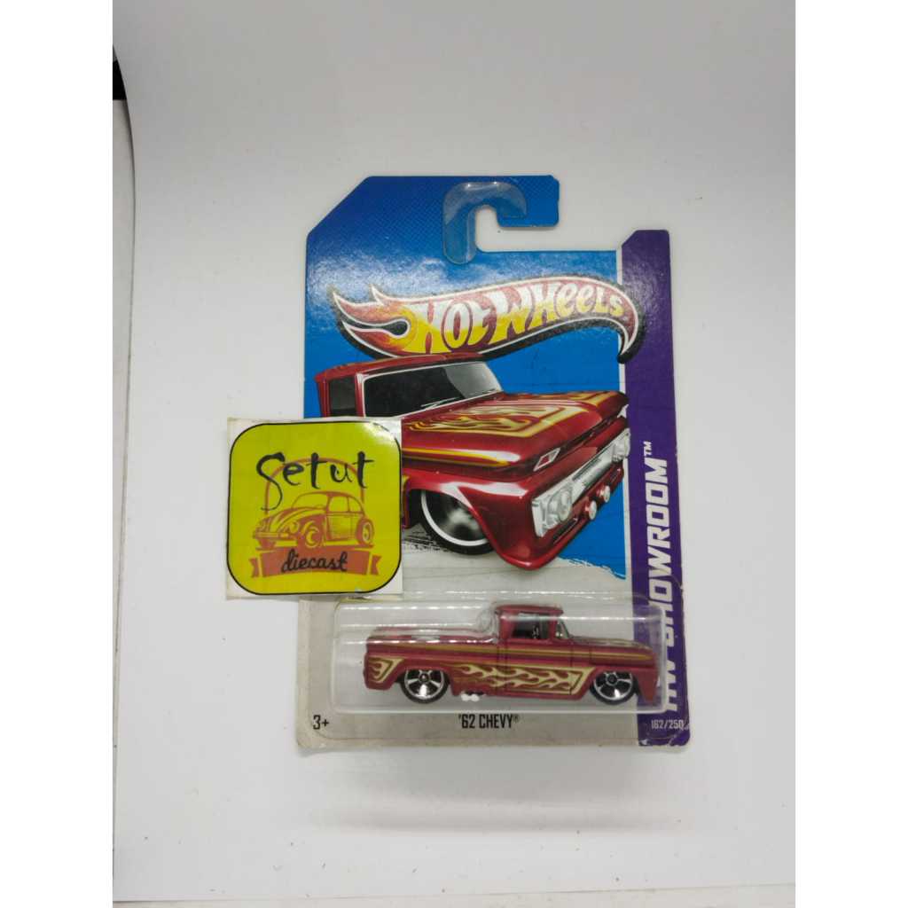 HOT WHEELS HOTWHEELS 62 CHEVY HW SHOWROOM MERAH RED MAROON