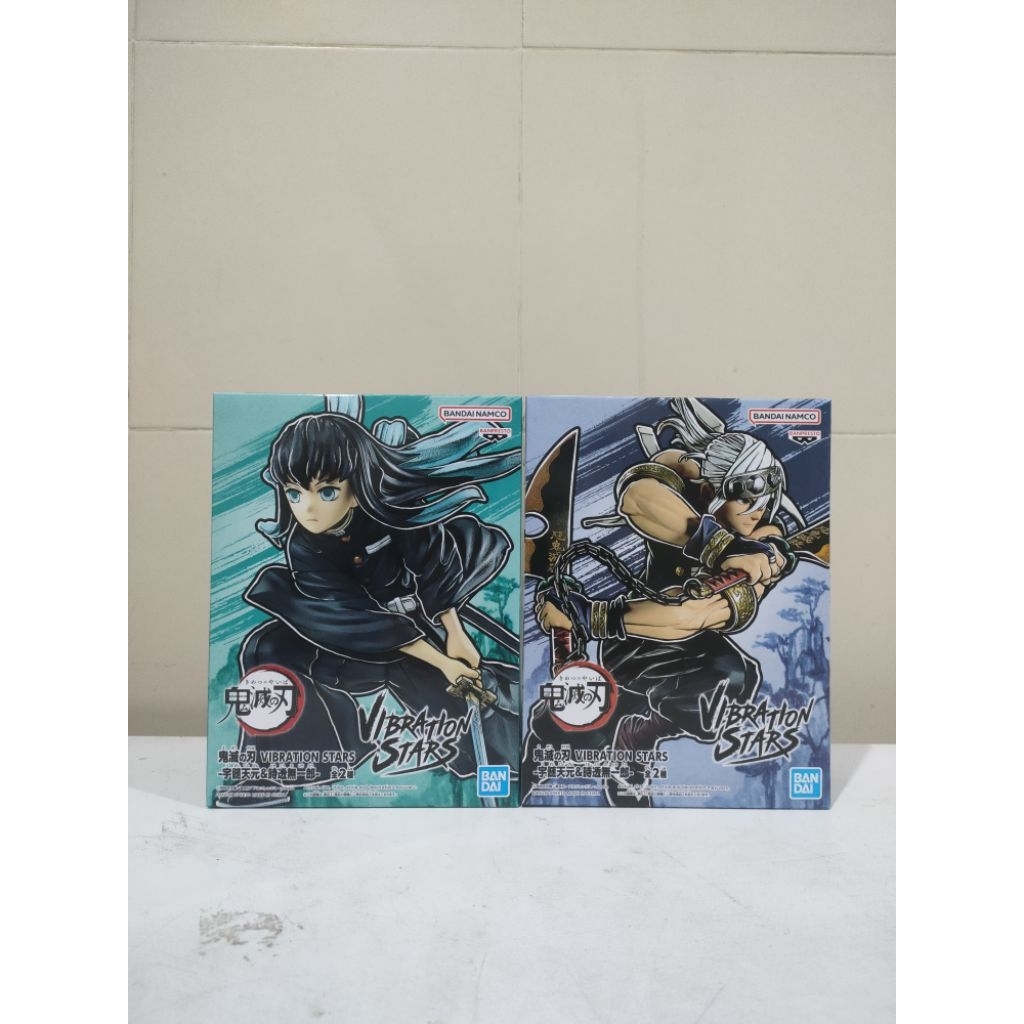 Vibration Stars Demon Slayer Kimetsu no Yaiba Tokito Muichiro Tengen Uzui Bandai Figure Namco mainan