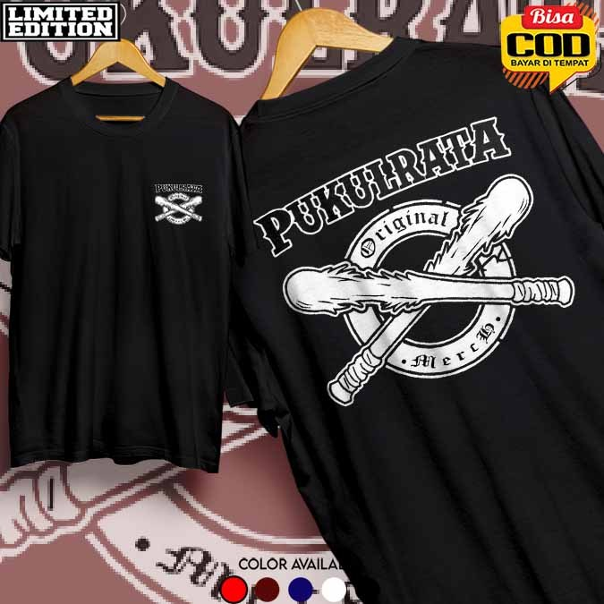 Kaos dewasa Pukul Rata Rumble kaos Distro Pukul Rata Rumble Piece Unisex Cotton Combed Pria dan Wani