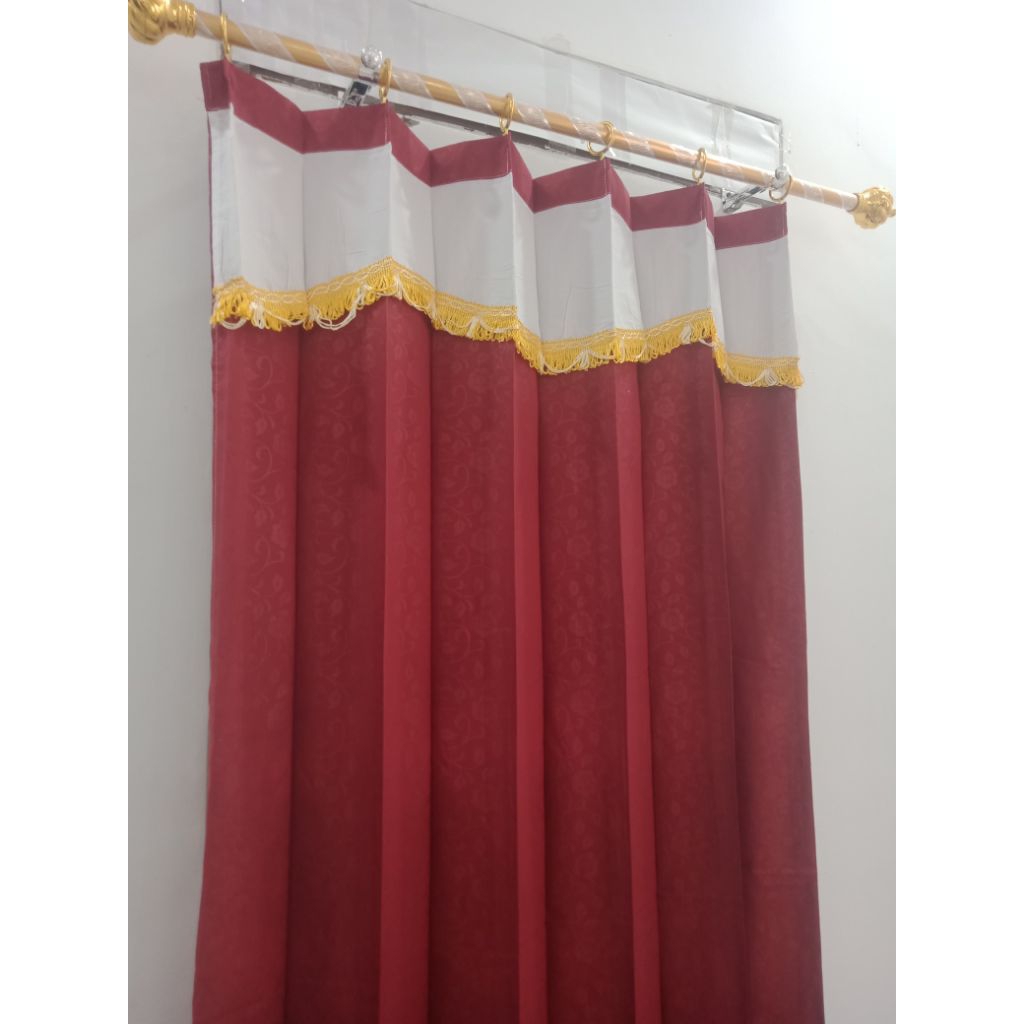 gorden pintu m ukuran 100x200 gorden pintu gorden jendela poni gorden murah meriah gorden kekinian g