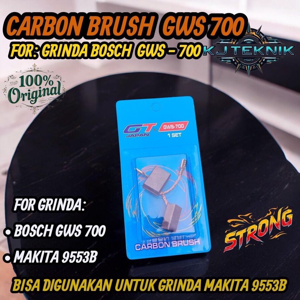 ORI GT Japan Carbon Brush Bosch/Carbon Brush for Grinda Bosch GWS 700 / Carbon Brush Grinda Makita