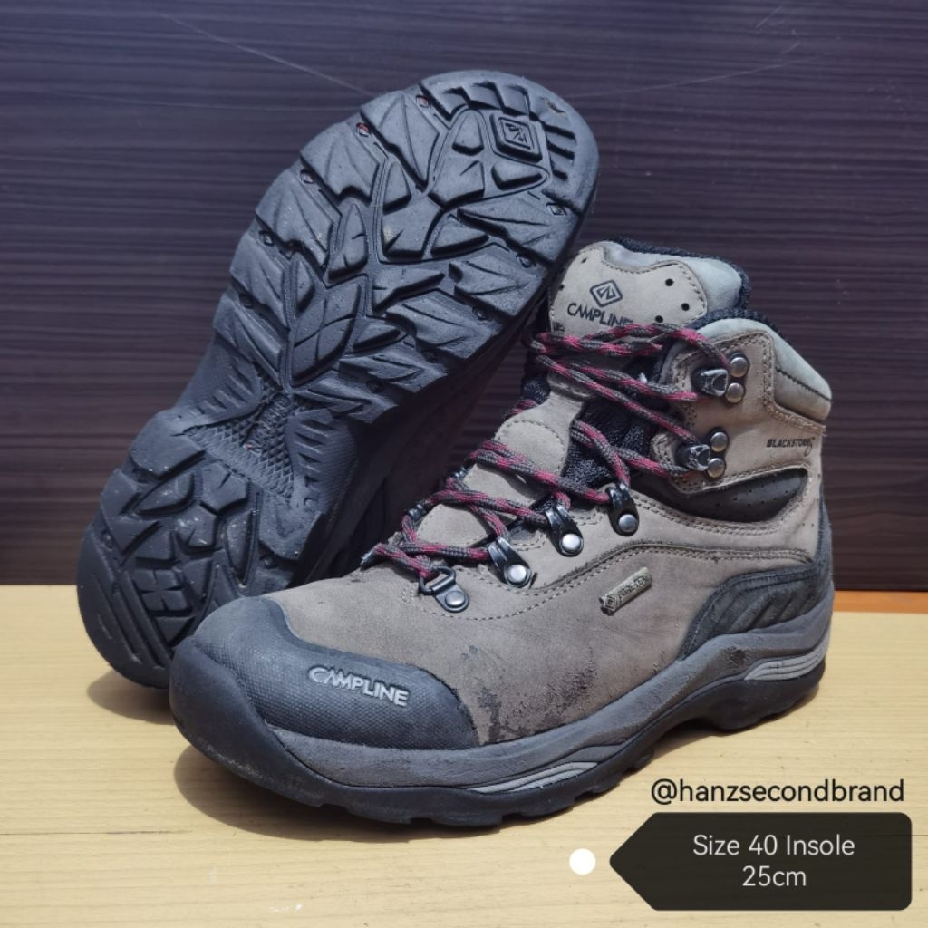 Sepatu Hiking CAMPLINE BLACKSTORM S GORE-TEX 40