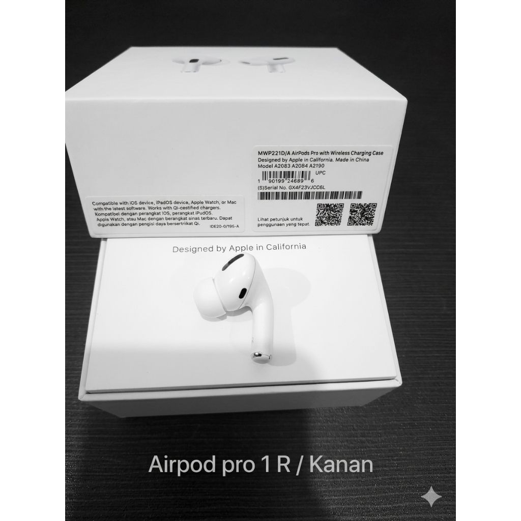 Earpice Airpod Pro 1 Original R / Kanan ex ibox