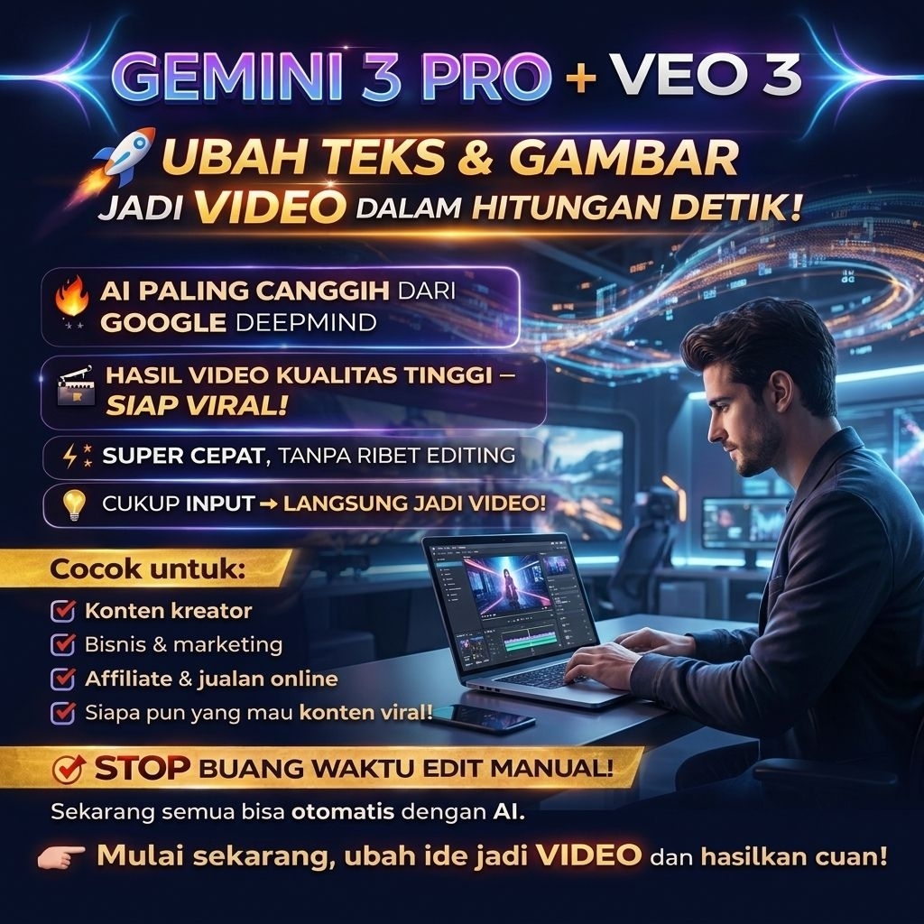 GEMINI PRO VEO 3 PERSONAL ACCOUNT AKSES FLOW