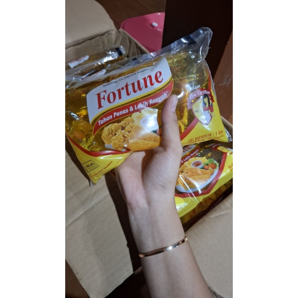 minyak goreng fortune 1 dus kemasan 1 liter bisa COD