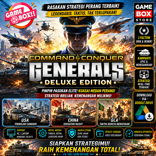 COMMAND AND CONQUER GENERALS  ZERO HUORS FULL GAME | 2003 - GAME PC