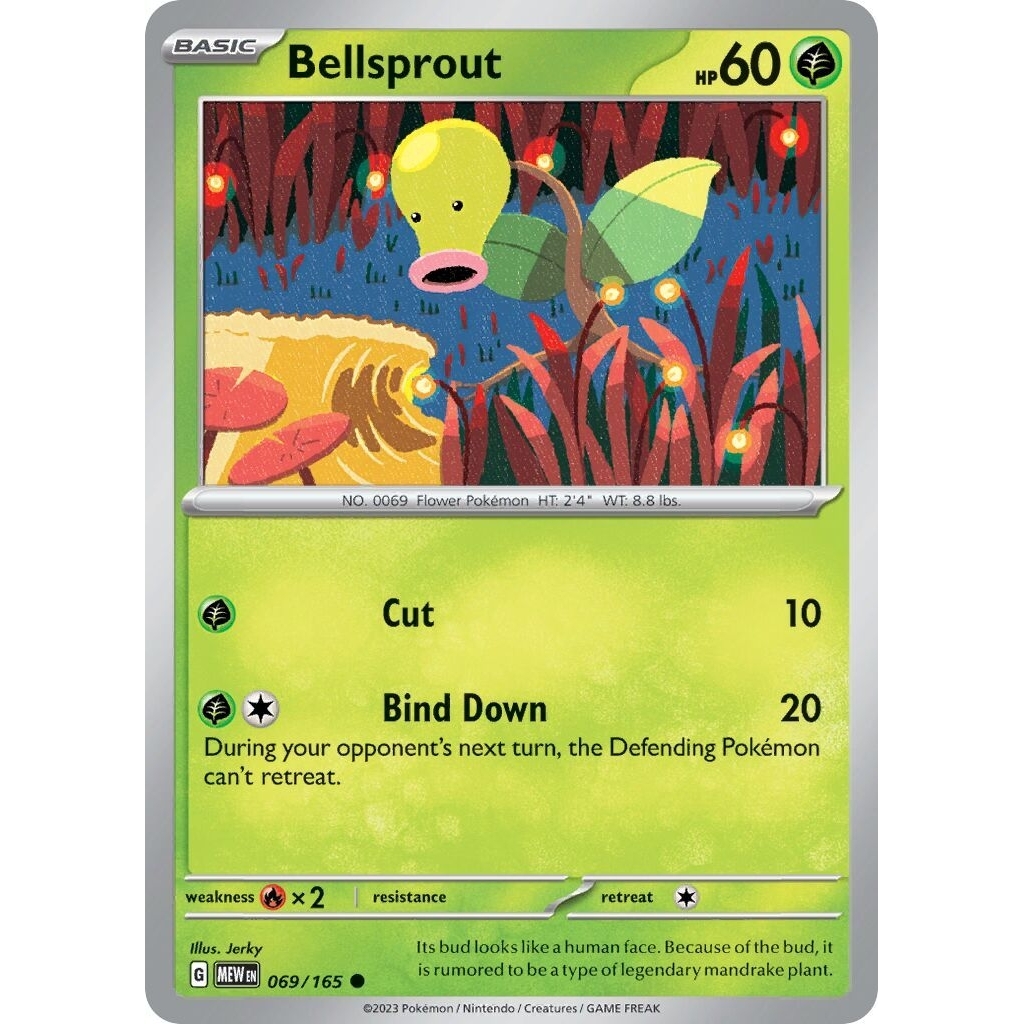 Tcg Pokemon Bellsprout Mew 151