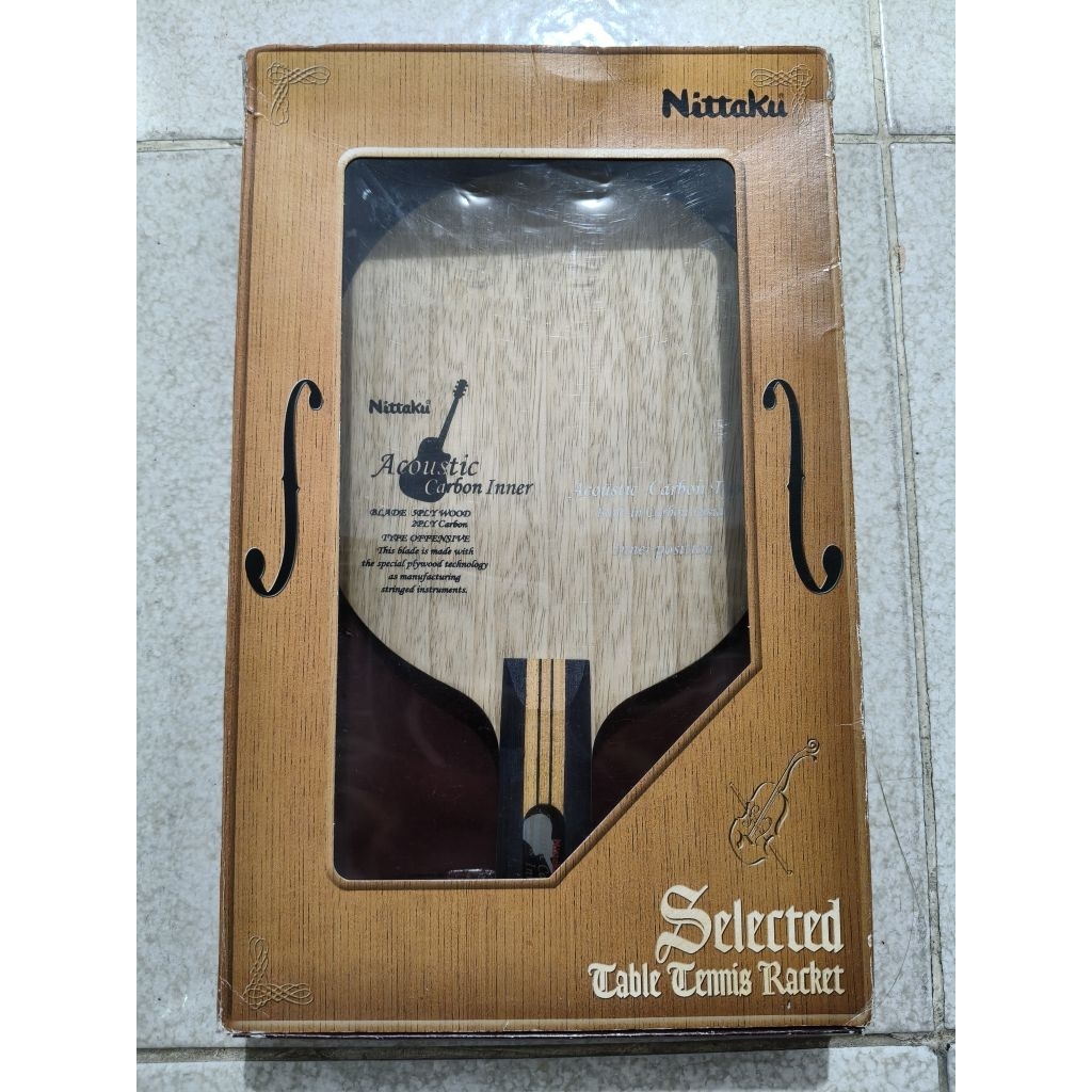 Nittaku Acoustic carbon inner CS cs penholder baru