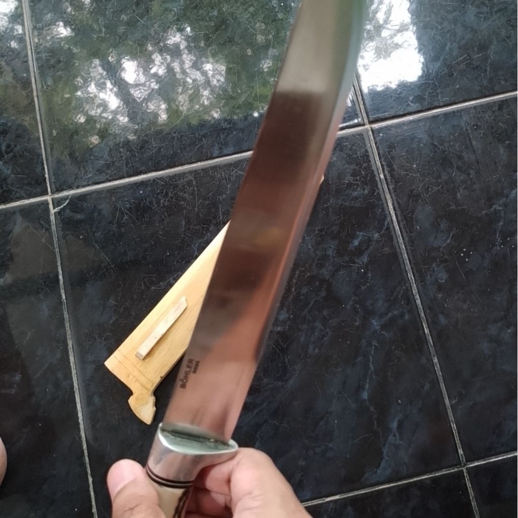Golsem Pisau Sembelih Baja Bohler N695 Jerman 24cm Gagang Tanduk