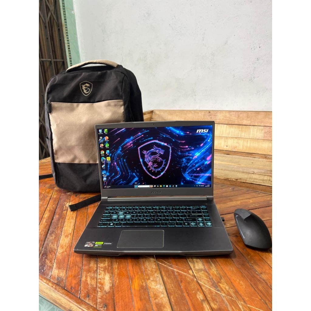 Laptop Msi Thin Ryzen 5 rtx 3050