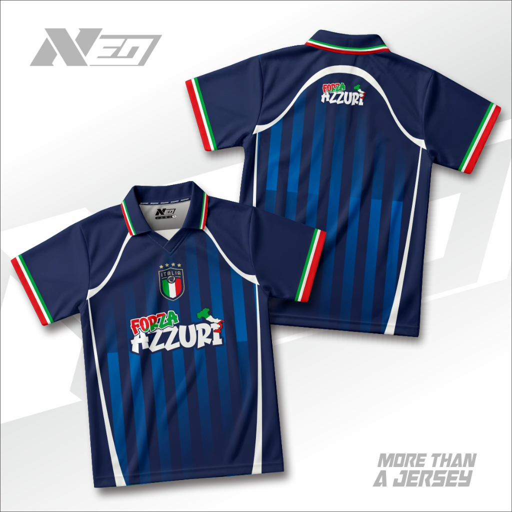 NeoSport | JERSEY RETRO ITALIA FANTASY V1 WORLD CUP | JERSEY VINTAGE | JERSEY BOLA | JERSEY CASUAL