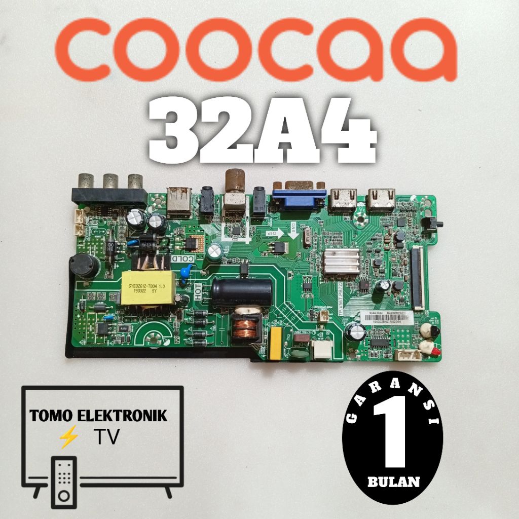 COOCAA MAINBOARD 32A4 - MESIN TV COOCAA 32 INCH