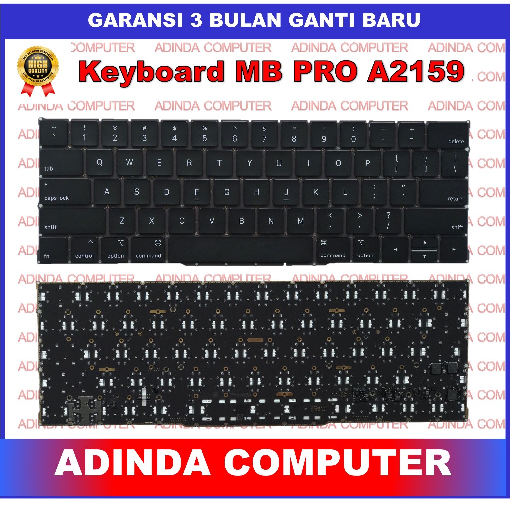 Keyboard Apple Macbook Pro Retina 13 A2159 tahun 2019