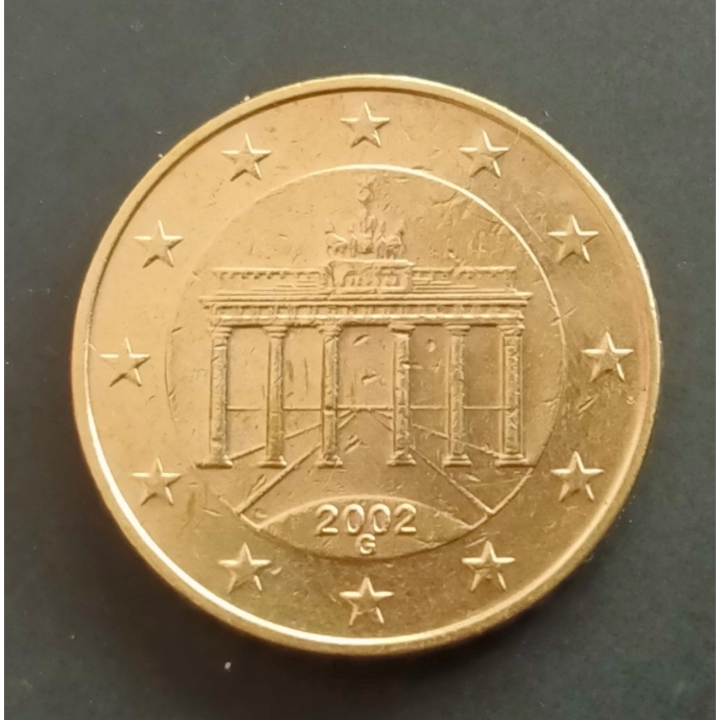 Koin Jerman 10 Euro Cent tahun acak