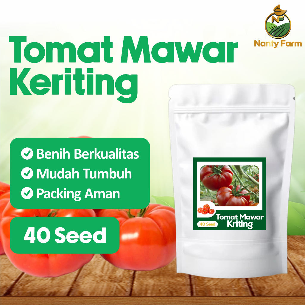40 Benih Tomat Keriting Tomat Mawar - Bibit Benih Sayur Sayuran