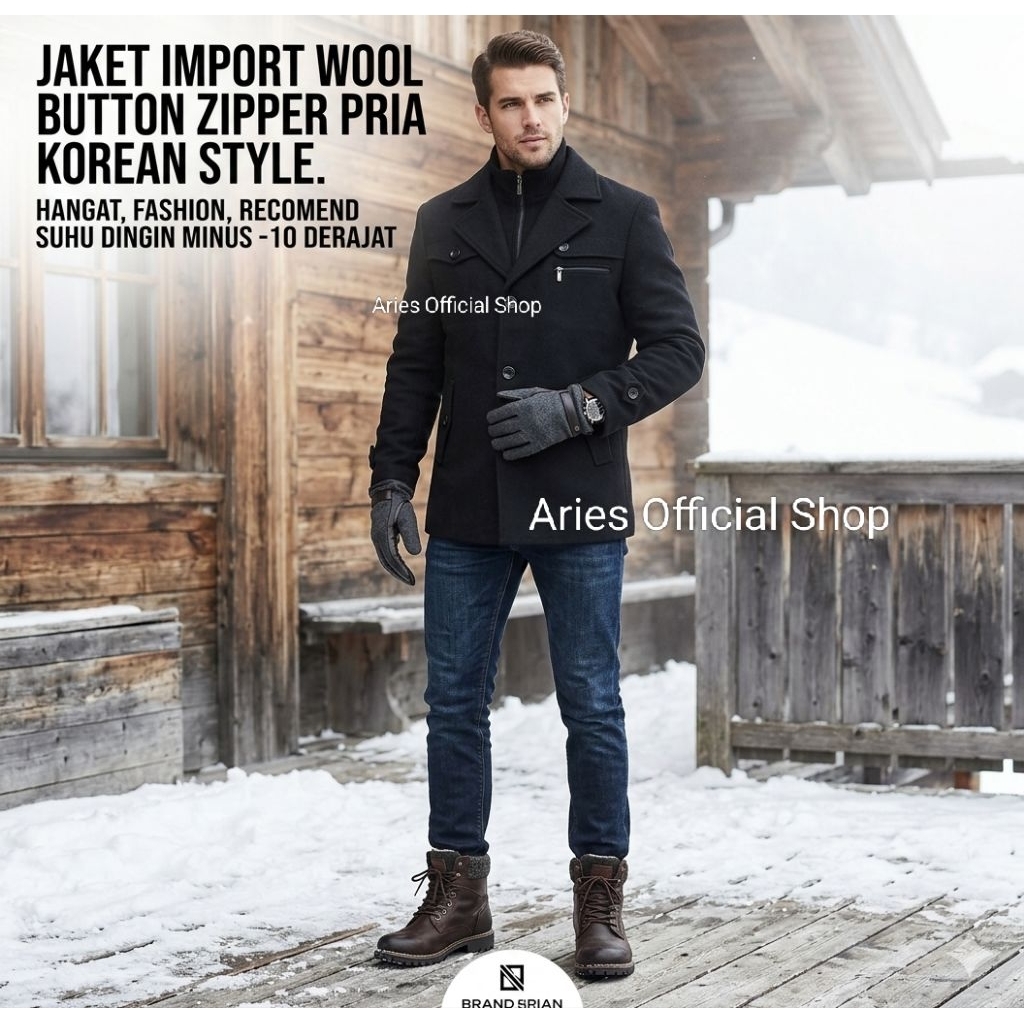 COAT PRIA WOOL TEBAL IMPORT PREMIUM