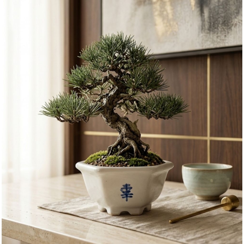 Pot Bonsai keramik / Pot keramik bulat Bonsai Tanaman hias Premium 1 pcs