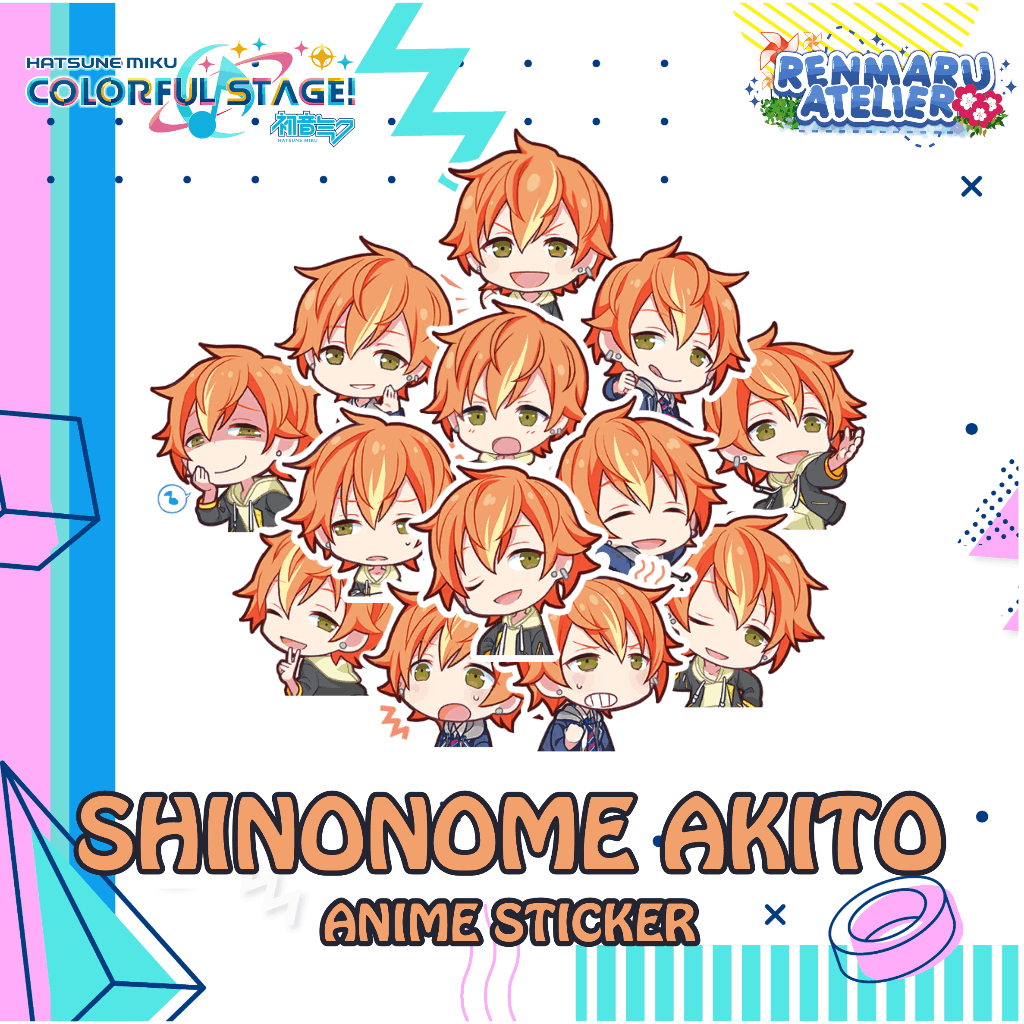 Stiker Anime Game Project Sekai SHINONOME AKITO | Stiker Laptop HP