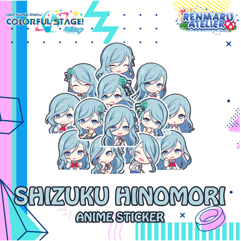 Stiker Anime Game Project Sekai SHIZUKU HINOMORI | Stiker Laptop HP