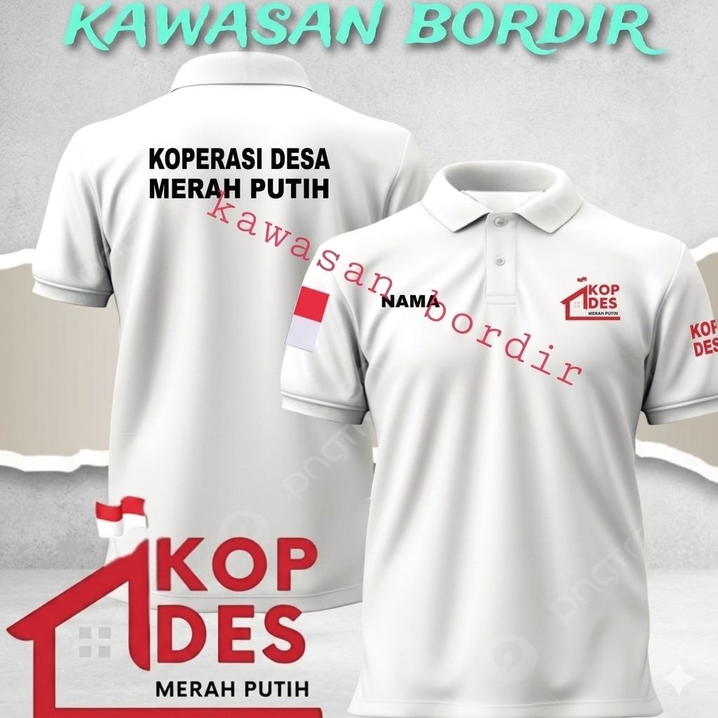 Terbaru polo shirt koperasi merah putih kaos koperasi merah putih seragam koperasi merah putih baju 