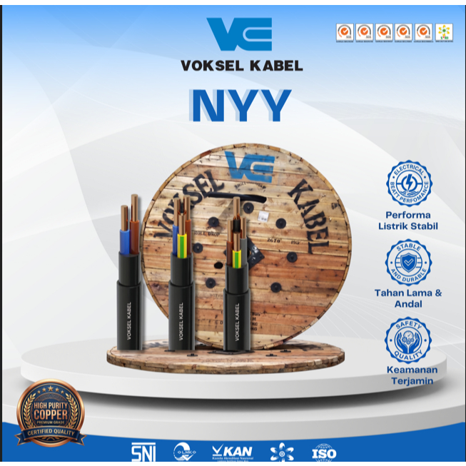 KABEL VOKSEL NYY 2 X 2.5 MM 50 M