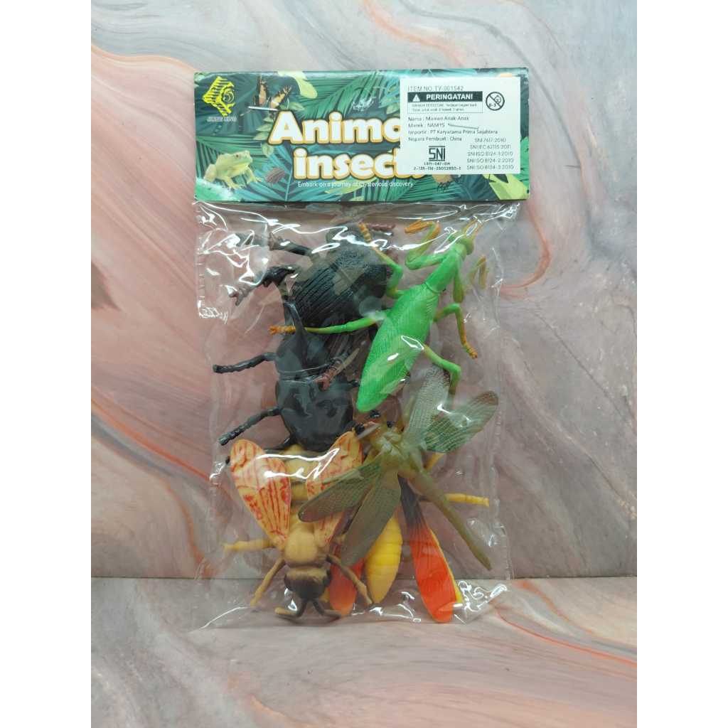 Mainan Anak Wild Animal Figure Binatang Karet Set Isi 6 Pcs - ANIMAL