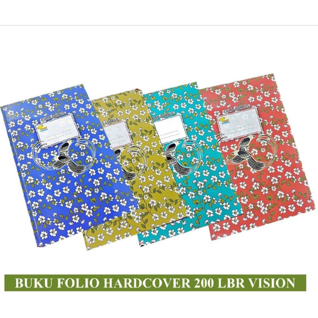 (Isi 200 lembar) Buku Folio Hardcover Vision, Cocok Buat Anak Sekolah