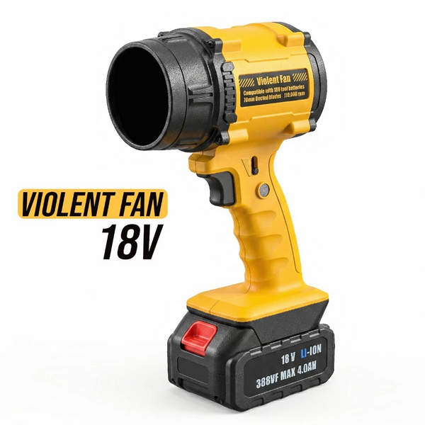 Kipas Blower Cordless Ultra Ringan Violent Fan 18V Blower Daun Portable 110000RPM  F018