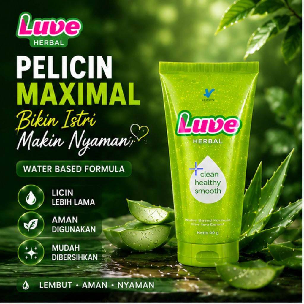 Verba LUVE Aloe Vera Lubricant Membantu Mengurangi Gesekan Dan Rasa Tidak Nyaman