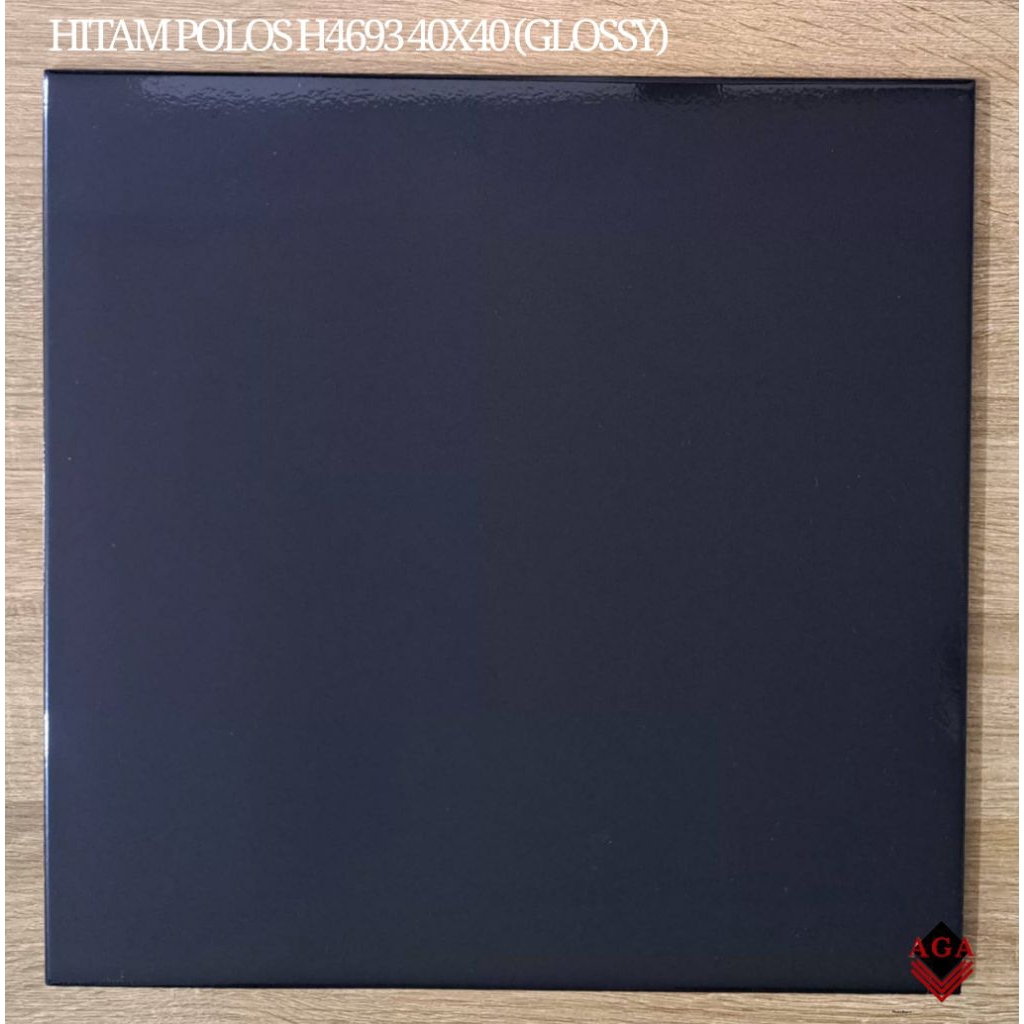 KERAMIK LANTAI 40X40 HITAM GLOSSY