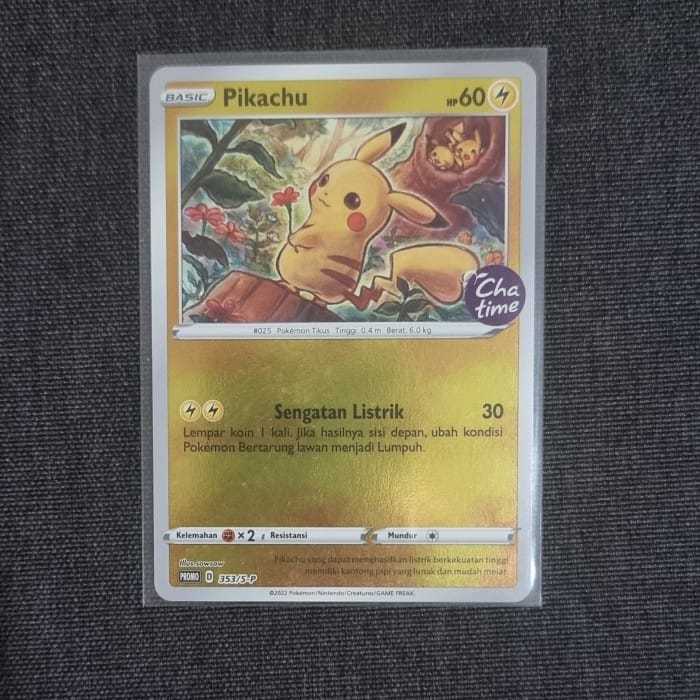 Pikachu Chatime kartu Tcg
