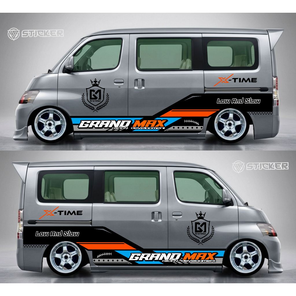 STICKER CUTTING STIKER RACING MOBIL GRANMAX MINI BUS GRANDMAX BLINDVAN APV LUXURY LUXIO DLL