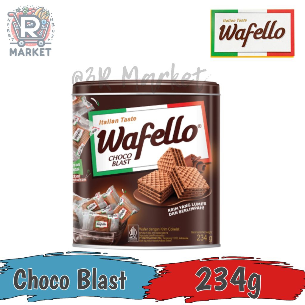 Roma Wafello ChocoBlast  Can / Wafello Chocoblast kaleng