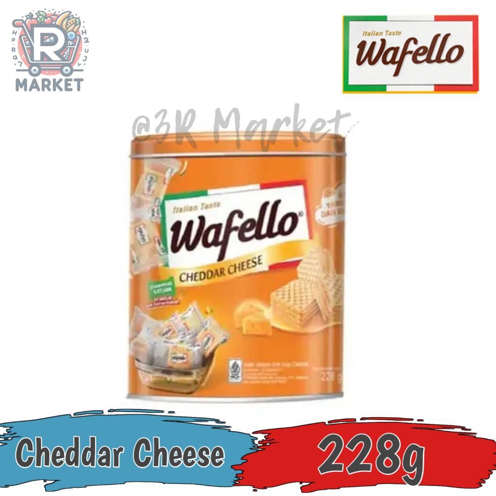 Roma Wafello Cheddar Cheese Can / Wafello Cheddar Cheese Kaleng