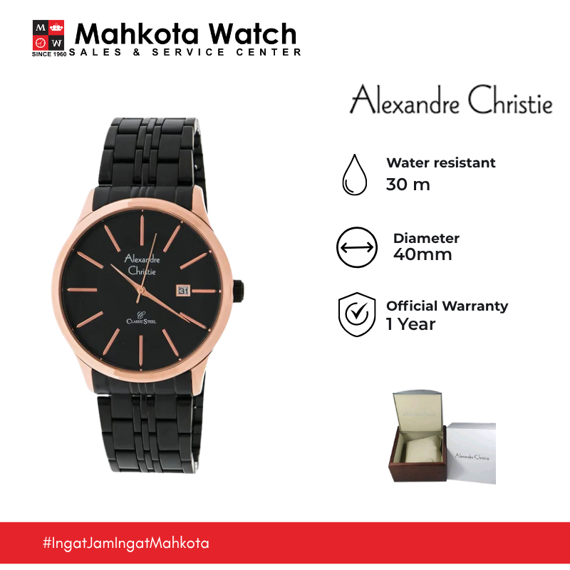JAM TANGAN PRIA ALEXANDRE CHRISTIE 8348 MDBBRBA ORIGINAL
