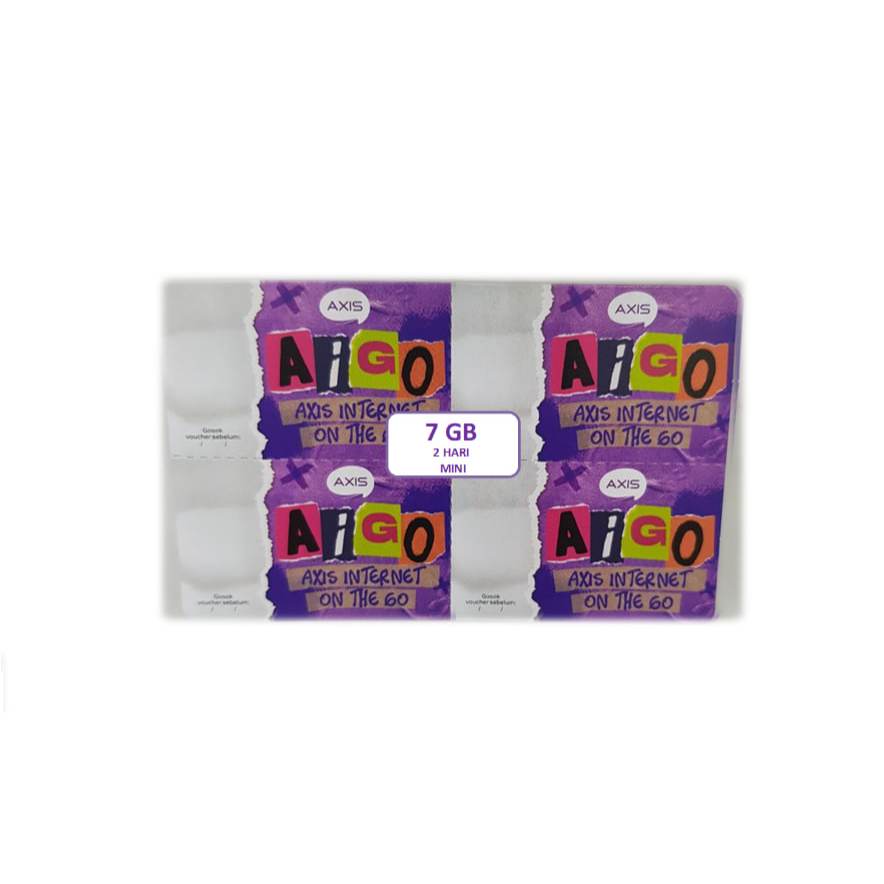 Voucher AXIS Mini 7 GB 2 Hari