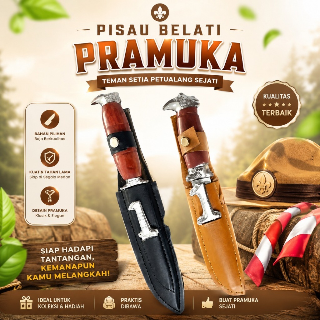Pisau Anak Pramuka Belati Siaga Penggalang