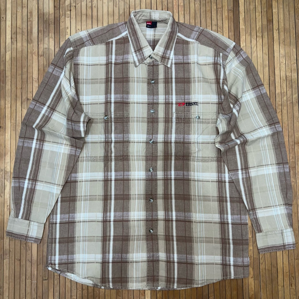 DIESEL JEANS INDUSTRY DOUBLE POCKET LONG SLEEVE SHIRT