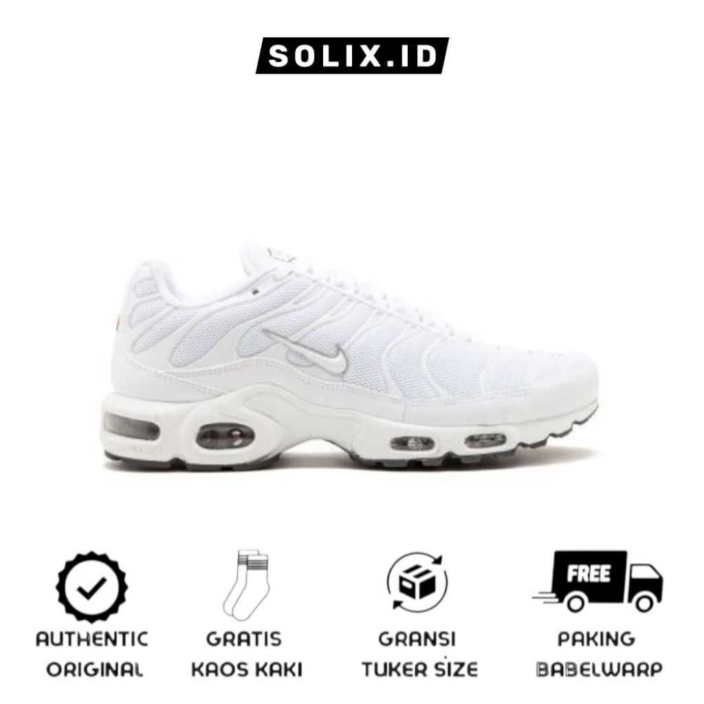 Sepatu Nike Air Max Plus Triple White