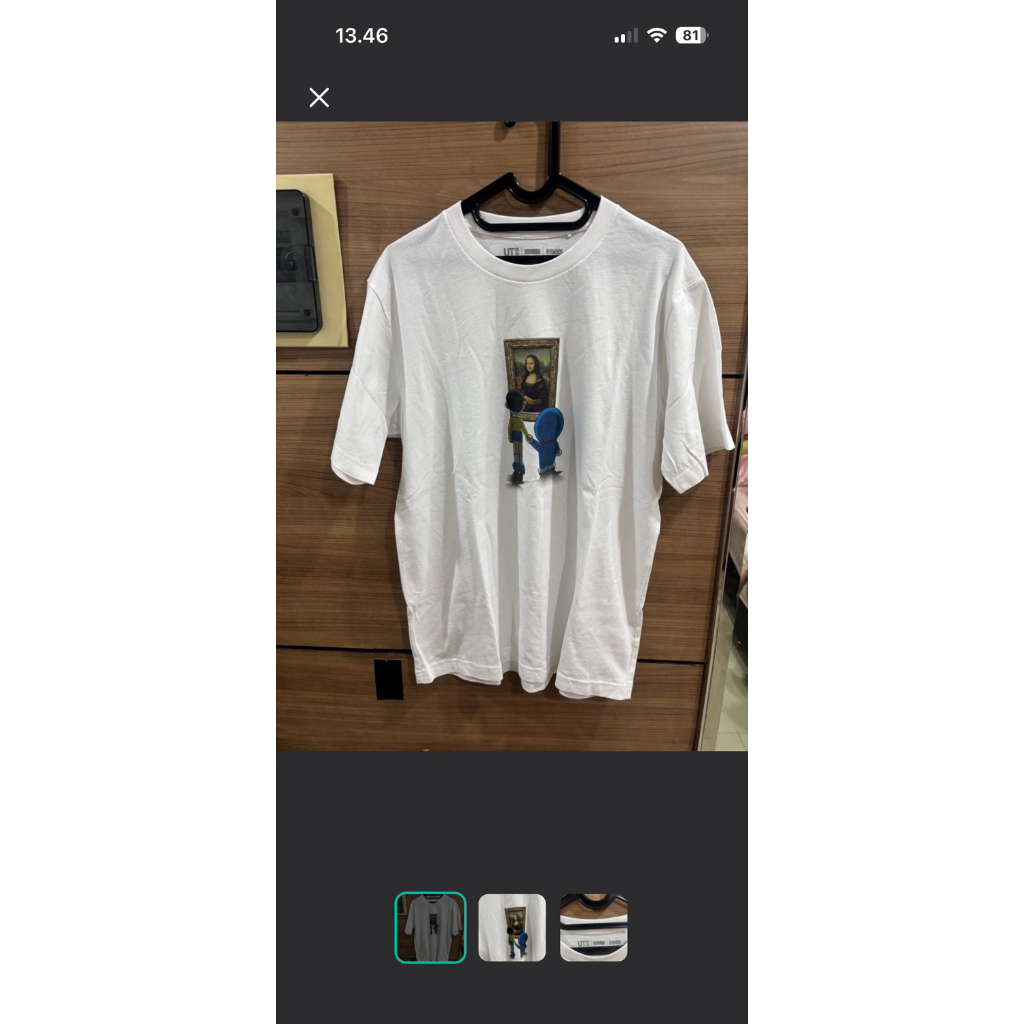 Tshirt uniqlo UT Louvre Doraemon