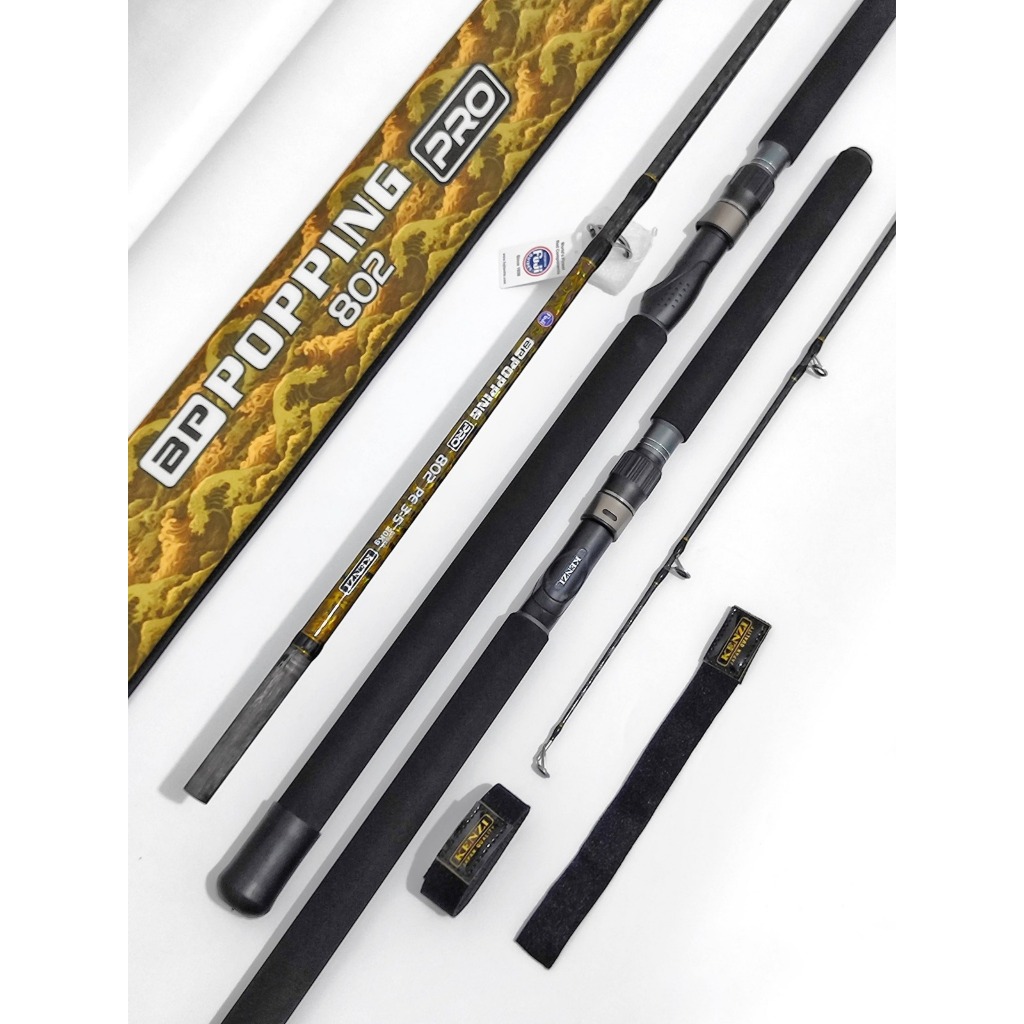 Kenzi Joran Popping Pro 802 240cm Fuji Guides Full X-Warp Carbon Super High Carbon Japan Nano Techno
