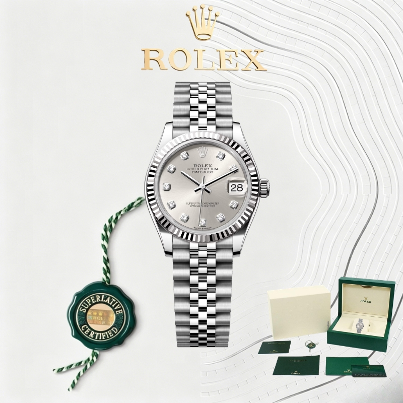 (100% ASLI Rolex) COD Baru Rolex INCLUDE BOX  Rolex Datejust   31mm AAAAA Tahan Air angan wanita Rol